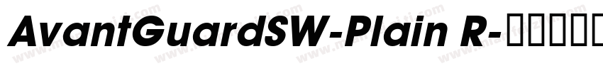 AvantGuardSW-Plain R字体转换